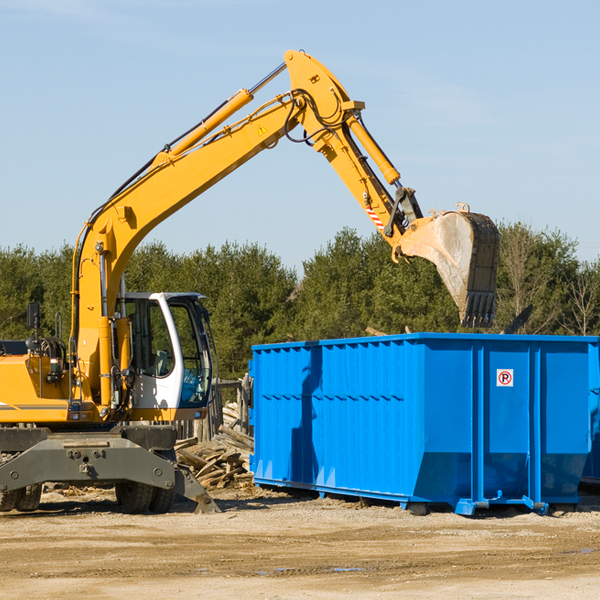 are there any restrictions on where a residential dumpster can be placed in Westchester